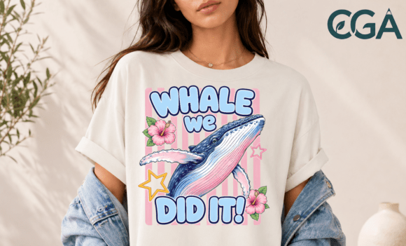 Celebrate Success with the Whale We Did It Graduation Pun