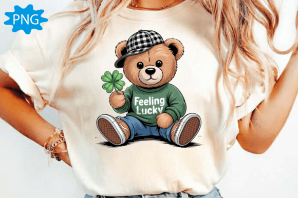 Feeling Lucky Teddy Bear St Patricks PNG: A Designer's Take
