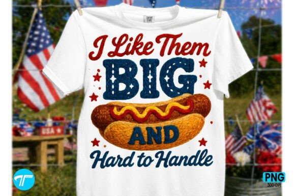 Funny 4th July Patriotic Hot Dog Shirt PNG