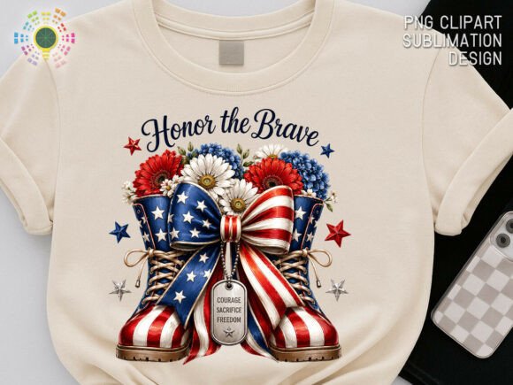 Honor the Brave: Patriotic Military Boots PNG for Tributes