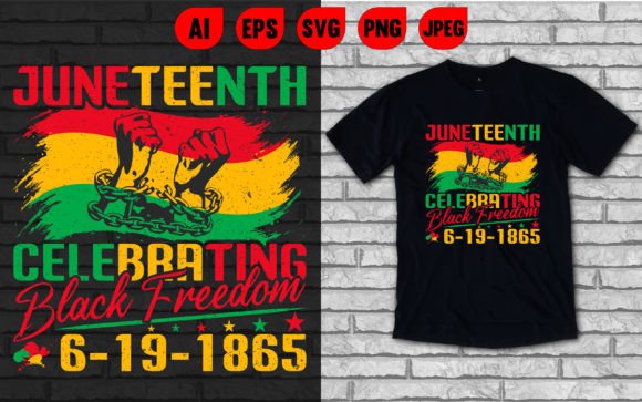 Juneteenth Celebrating Black Freedom Tee: A Design Asset for Meaningful Projects