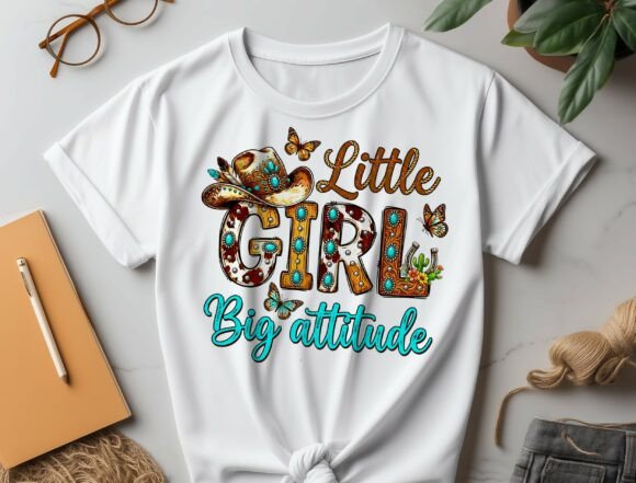 Little Girl Big Attitude PNG: A Design Asset for Modern Creators