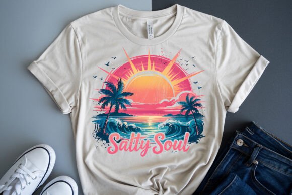 Summer Salty Soul: Your Go-To Summer Beach PNG for Vibrant Designs