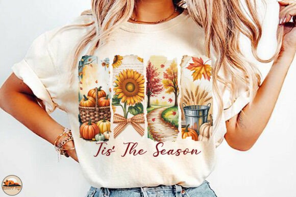 Tis the Season Png & Brushstroke Fall Png: Capturing Autumn's Heart