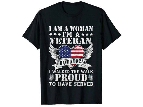 Woman Proud Veteran's Day T-Shirt: A Design Asset for Meaningful Tributes